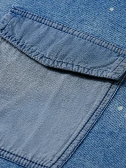 Scotch & Soda Washed Indigo Sweat With Artworks -Scotch & Soda 174062 0089 3 53c8583b 4ee7 4765 b2c7 2c211923f3dd