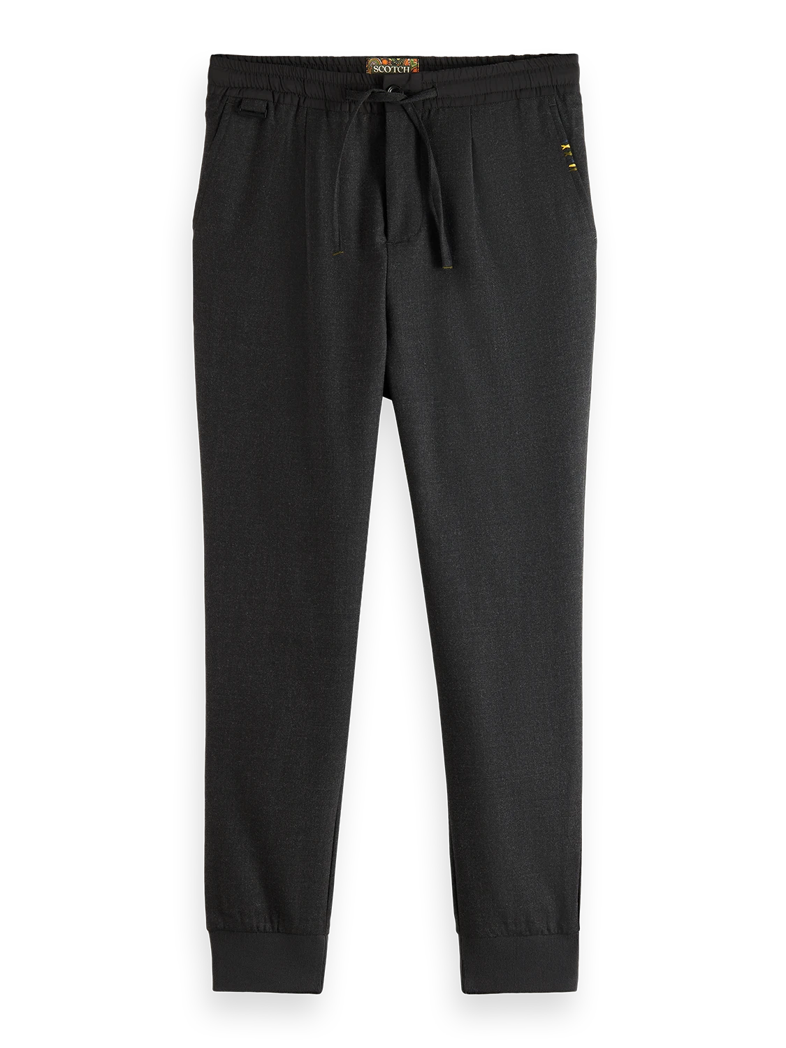 Scotch & Soda Slim Brushed Wool Pleated Jogger 3 Scotch & Soda Slim Brushed Wool Pleated Jogger