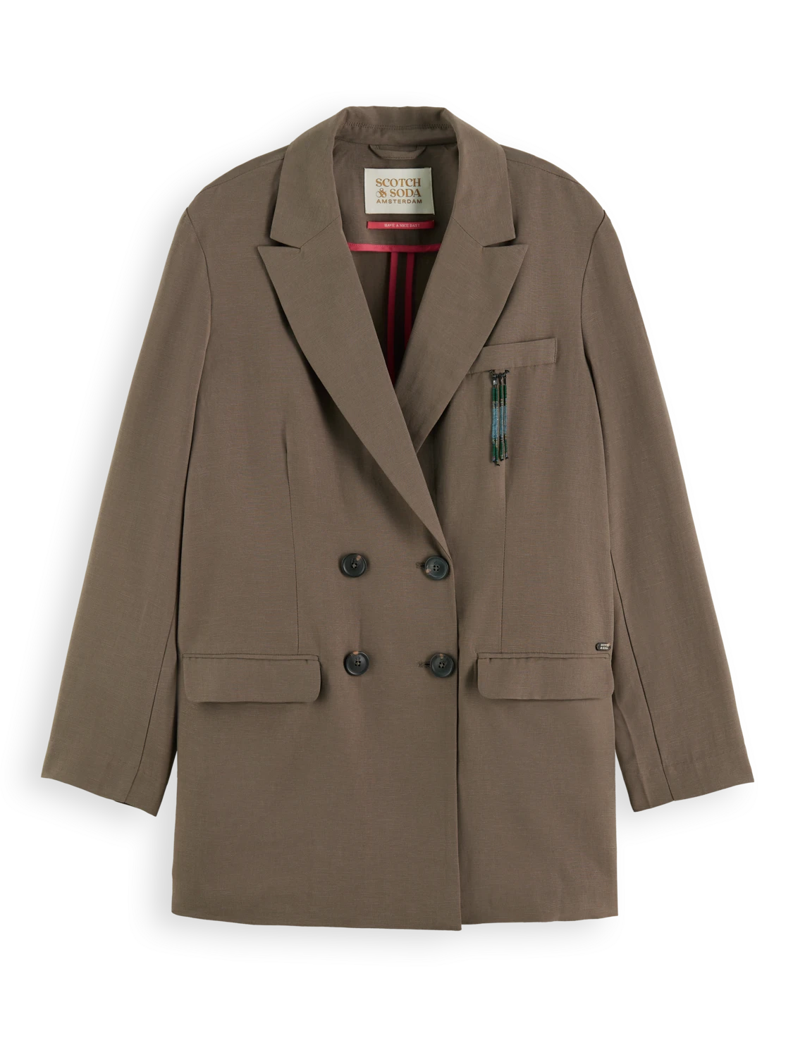 Scotch & Soda Drapey Double Breasted Blazer 3 Scotch & Soda Drapey Double Breasted Blazer