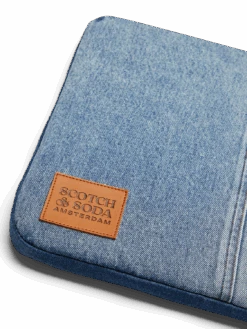 Scotch & Soda Denim Laptop Case With Phone Pocket -Scotch & Soda 174198 0089 6 16a5bee4 592b 477b 8412 d88e7f572797