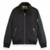 Scotch & Soda Flight Jacket With Detachable Teddy Collar -Scotch & Soda 174242 0607 1 dc5b0523 d068 4109 afe5 c421a1178cca