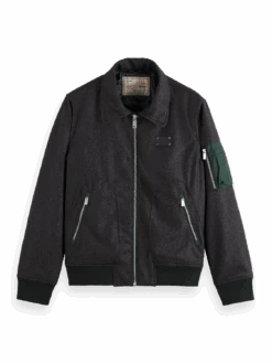 Scotch & Soda Flight Jacket With Detachable Teddy Collar -Scotch & Soda 174242 0607 3 0bbe1d28 e354 481e ab29 25aaef8eb51d