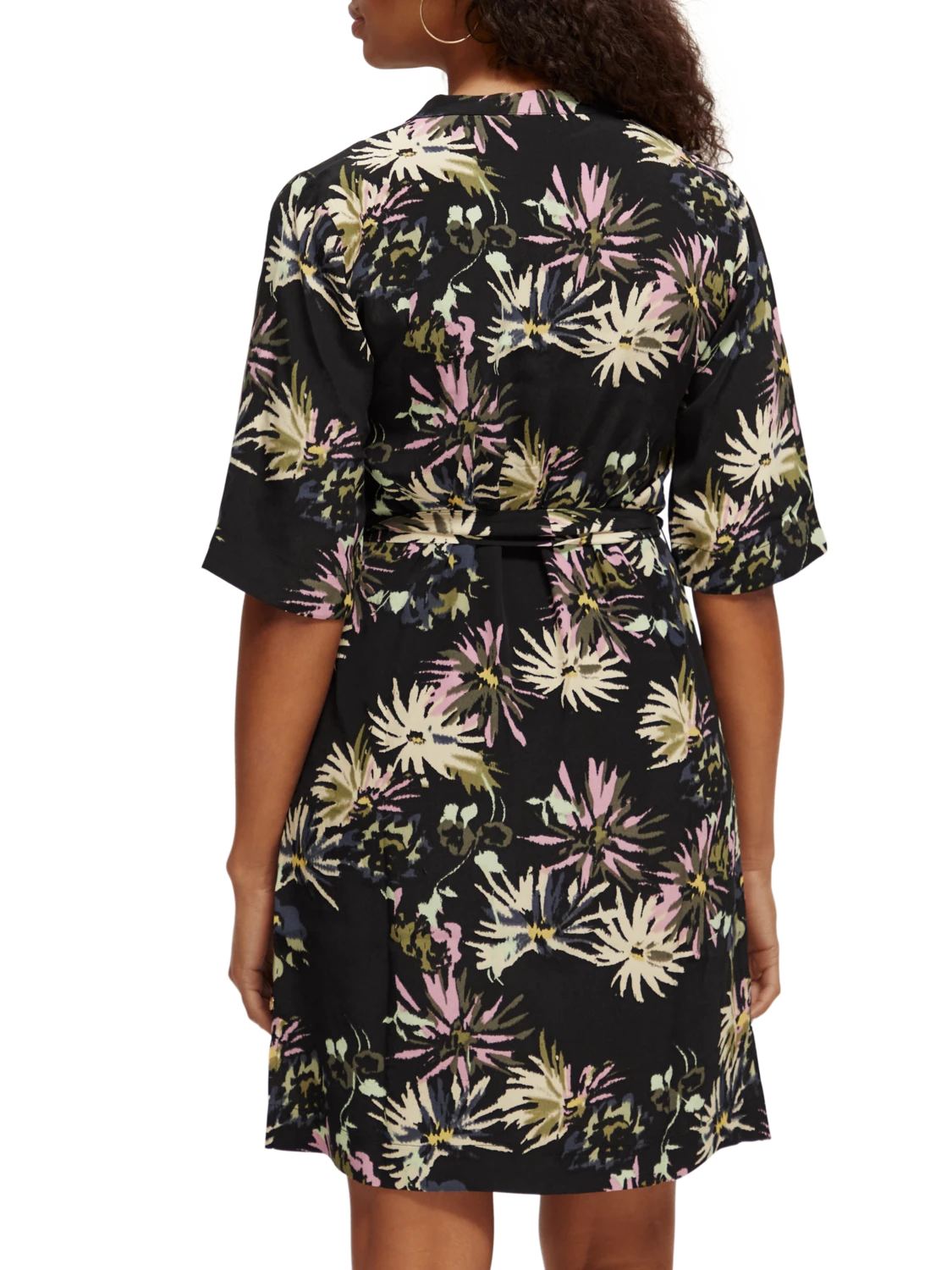 Scotch & Soda Printed V-Neck Midi Dress 5 Scotch & Soda Printed V-Neck Midi Dress - Image 3
