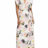 Scotch & Soda Printed V-Neck Maxi Dress -Scotch & Soda 174361 Aster 20White NHD CRP