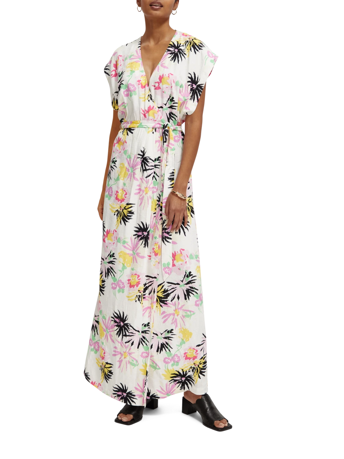 Scotch & Soda Printed V-Neck Maxi Dress 4 Scotch & Soda Printed V-Neck Maxi Dress - Image 2