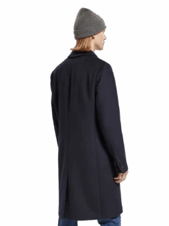 Scotch & Soda Wool Blend Overcoat -Scotch & Soda 174387 0002 MDL BCK d2335751 3349 4576 9602 ccbab46475e4