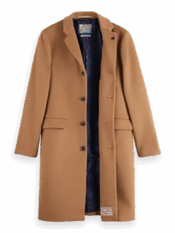 Scotch & Soda Classic Wool Blend Overcoat -Scotch & Soda 174387 0619 DTL1 613f2c1f 399d 4403 b05b fbf1d93cd5e4