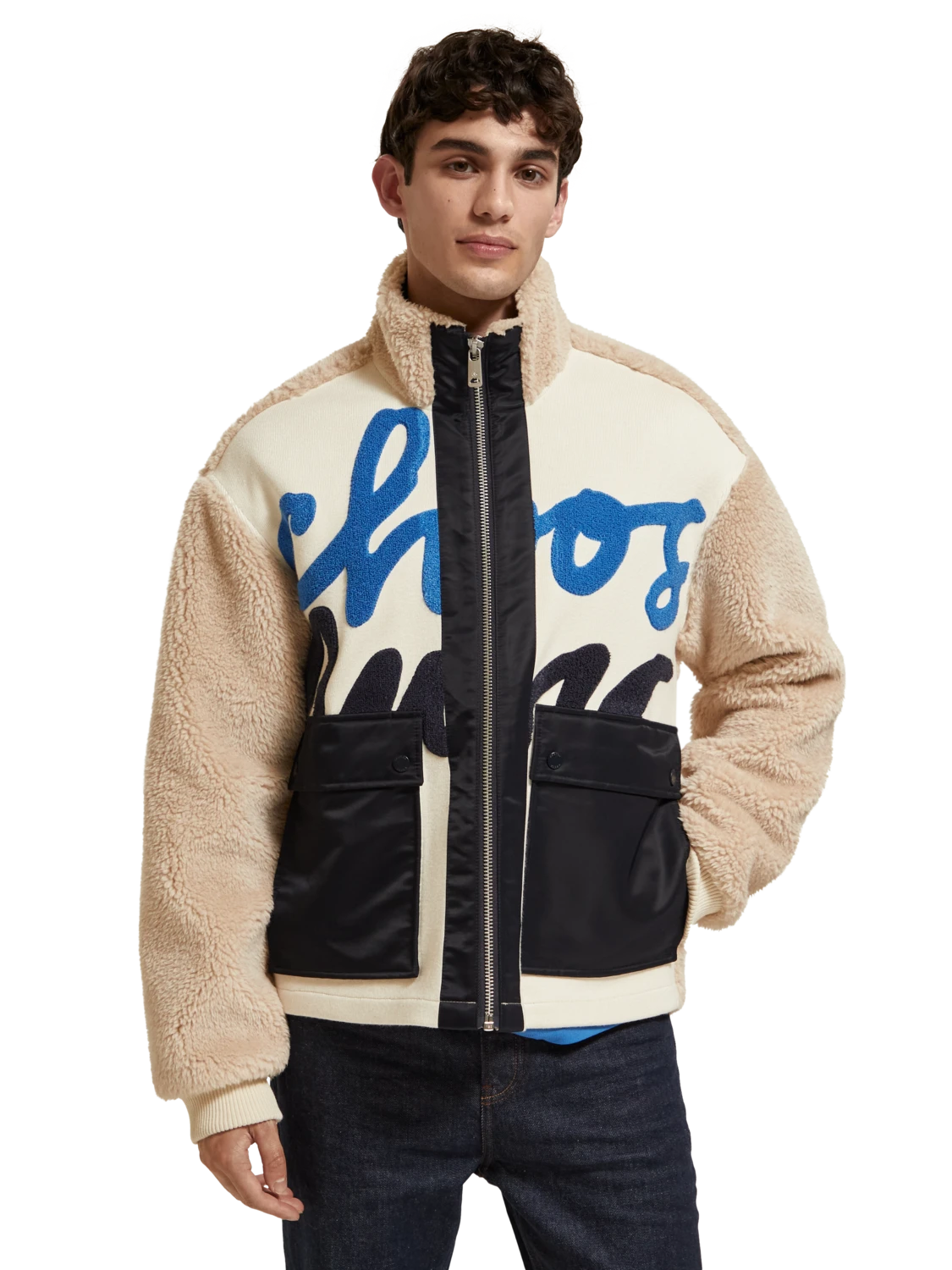 Scotch & Soda Teddy Mix Jacket 4 Scotch & Soda Teddy Mix Jacket - Image 2