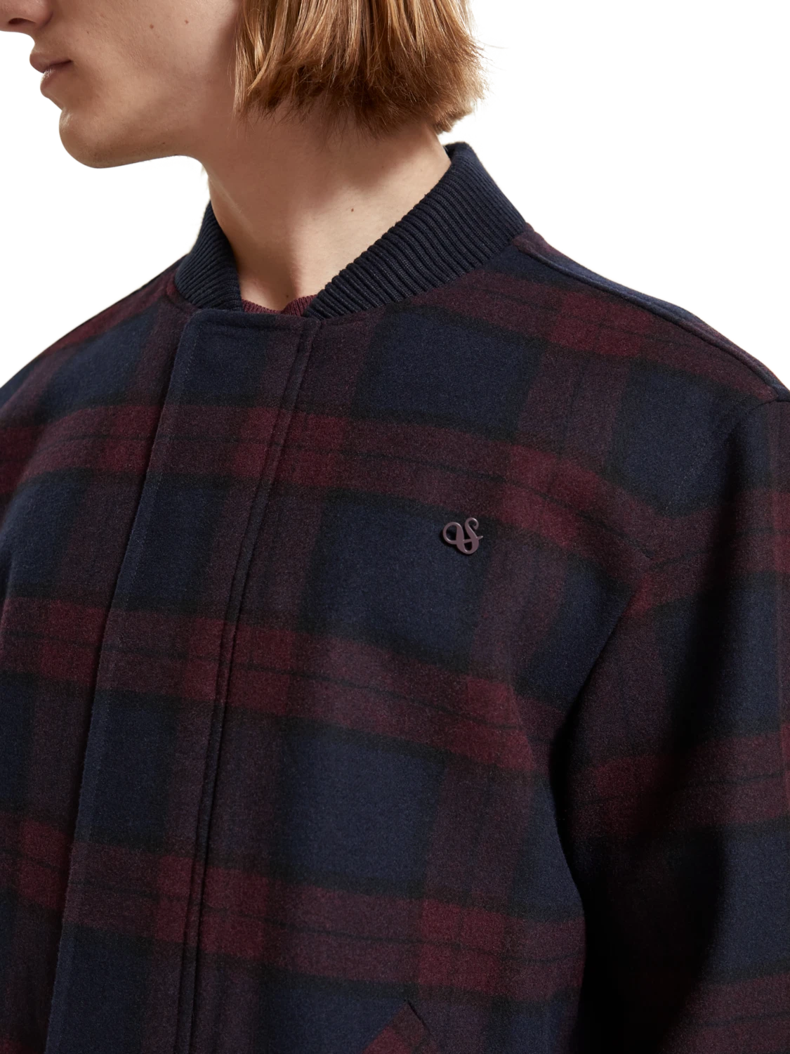 Scotch & Soda Wool Blend Check Bomber Jacket 7 Scotch & Soda Wool Blend Check Bomber Jacket - Image 5