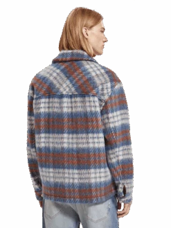 Scotch & Soda Brushed Wool Blend Check Overshirt 14 Scotch & Soda Brushed Wool Blend Check Overshirt -Scotch & Soda 174440 6770 MDL BCK e54a77dd a04e 4e0d a228 5492d2e57eb0