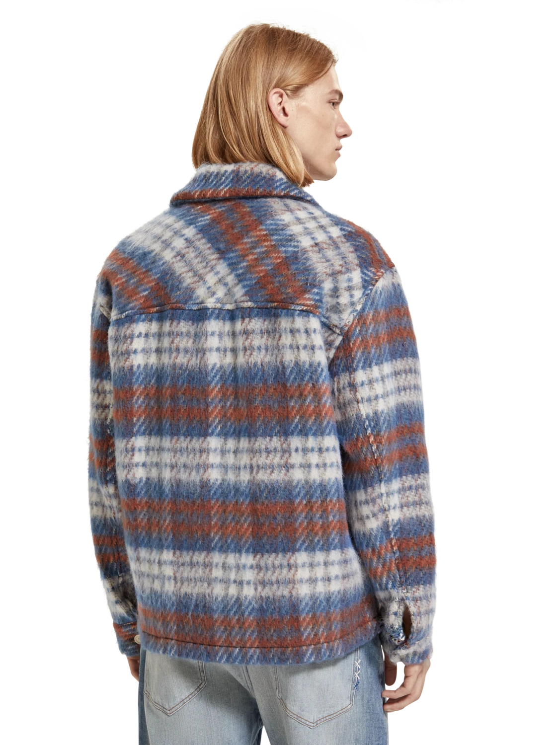Scotch & Soda Brushed Wool Blend Check Overshirt 5 Scotch & Soda Brushed Wool Blend Check Overshirt - Image 3