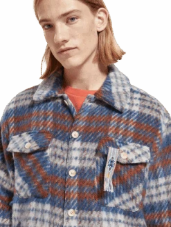 Scotch & Soda Brushed Wool Blend Check Overshirt 15 Scotch & Soda Brushed Wool Blend Check Overshirt -Scotch & Soda 174440 6770 MDL DTL1 8eea80e8 4cdf 4303 a024 795c7f850377