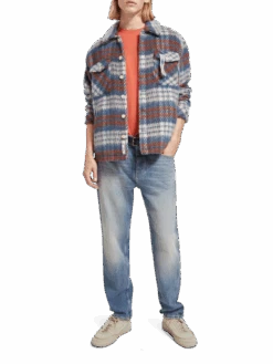 Scotch & Soda Brushed Wool Blend Check Overshirt 20 Scotch & Soda Brushed Wool Blend Check Overshirt -Scotch & Soda 174440 6770 NHD FNT e3b48a48 6c62 42db 803c 24c90642c7ba