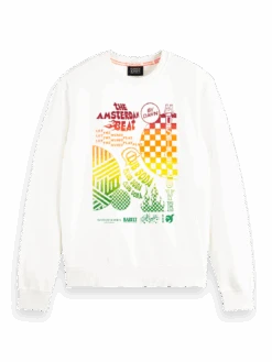 Scotch & Soda Regular Fit Chest Artwork Sweatshirt In Organic Cotton 13 Scotch & Soda Regular Fit Chest Artwork Sweatshirt In Organic Cotton -Scotch & Soda 174494 0001 FNT e065e51c b1f9 4248 97e4 abfe86284cb2