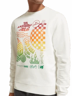 Scotch & Soda Regular Fit Chest Artwork Sweatshirt In Organic Cotton 12 Scotch & Soda Regular Fit Chest Artwork Sweatshirt In Organic Cotton -Scotch & Soda 174494 0001 MDL DTL1 8e18602f 1b3d 499c baaa 1deef5f7db1f