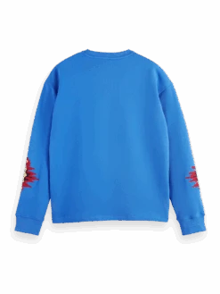 Scotch & Soda Relaxed Fit Sweatshirt In Organic Cotton -Scotch & Soda 174498 6186 BCK 059c232e a22b 4991 93e7 14b676242bc4