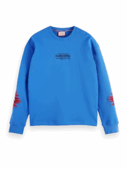 Scotch & Soda Relaxed Fit Sweatshirt In Organic Cotton -Scotch & Soda 174498 6186 FNT 28992de1 9e3e 4fb6 9e61 baa81ef0474a