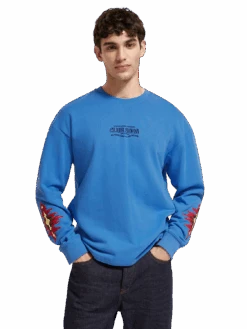 Scotch & Soda Relaxed Fit Sweatshirt In Organic Cotton -Scotch & Soda 174498 6186 MDL CRP 597cd6af e8e0 4184 be18 13e11aef0b1e