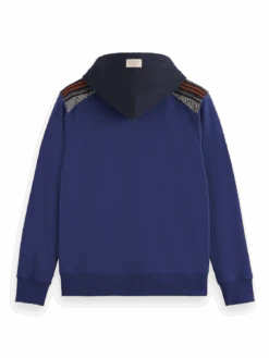 Scotch & Soda Regular Fit Mixed Fabric Hoodie In Organic Cotton 17 Scotch & Soda Regular Fit Mixed Fabric Hoodie In Organic Cotton -Scotch & Soda 174503 0155 BCK b5470e95 00ec 48a4 ba73 c8a41b64afa3