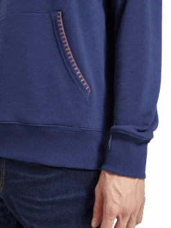 Scotch & Soda Regular Fit Mixed Fabric Hoodie In Organic Cotton 15 Scotch & Soda Regular Fit Mixed Fabric Hoodie In Organic Cotton -Scotch & Soda 174503 0155 MDL DTL3 2937d9b0 2f93 483e bd07 57324773eb54