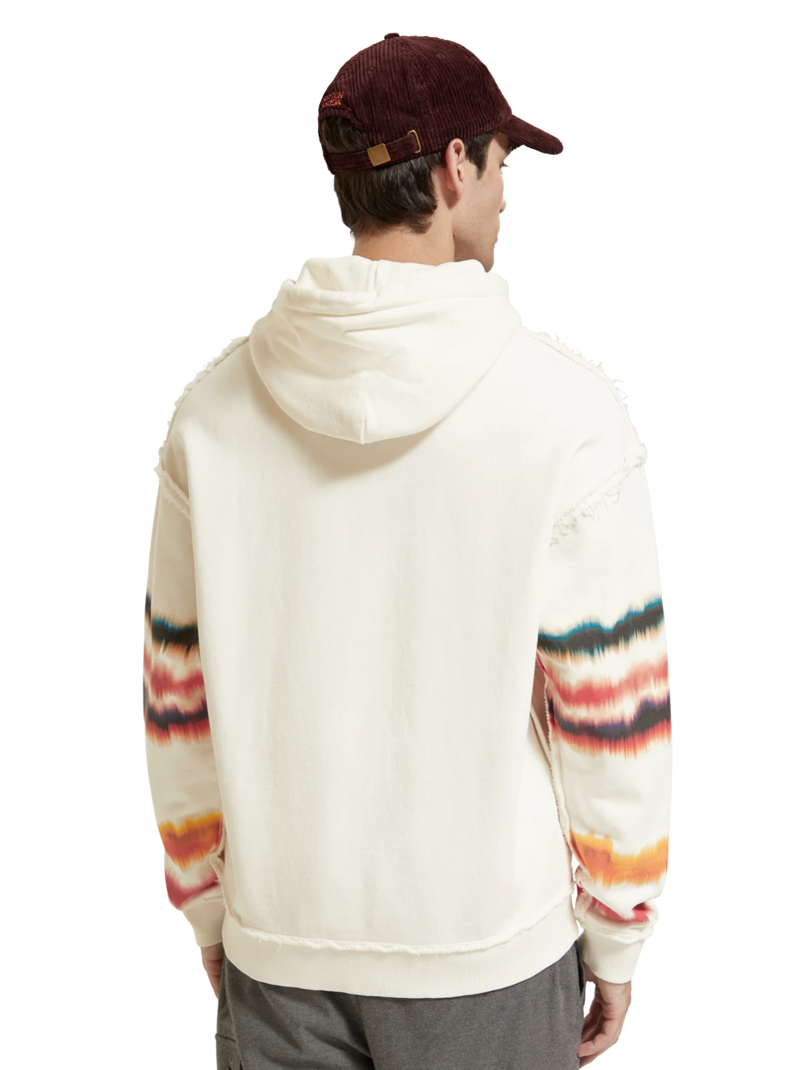 Scotch & Soda Relaxed Fit Raw Edge Artwork Hoodie Organic Cotton 5 Scotch & Soda Relaxed Fit Raw Edge Artwork Hoodie Organic Cotton - Image 3