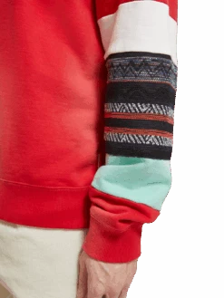 Scotch & Soda Relaxed Fit Club Applique Sweatshirt In Organic Cotton -Scotch & Soda 174517 1670 MDL DTL2 e3b328eb 70fe 4659 b52d accea509a4d4