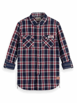 Scotch & Soda Check Double Face Twill Check Shirt -Scotch & Soda 174530 6788 FNT e18dffd7 0fb0 44a6 a35c a323761747a0