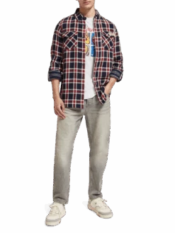 Scotch & Soda Check Double Face Twill Check Shirt -Scotch & Soda 174530 6788 NHD FNT b31add85 b222 4fed b580 353129f66687