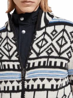 Scotch & Soda Chunky Zip-Thru Cardigan With Inner Jacket 31 Scotch & Soda Chunky Zip-Thru Cardigan With Inner Jacket -Scotch & Soda 174607 6780 NHD DTL3 c607da09 a50d 458c 8c7e a359adc53e82