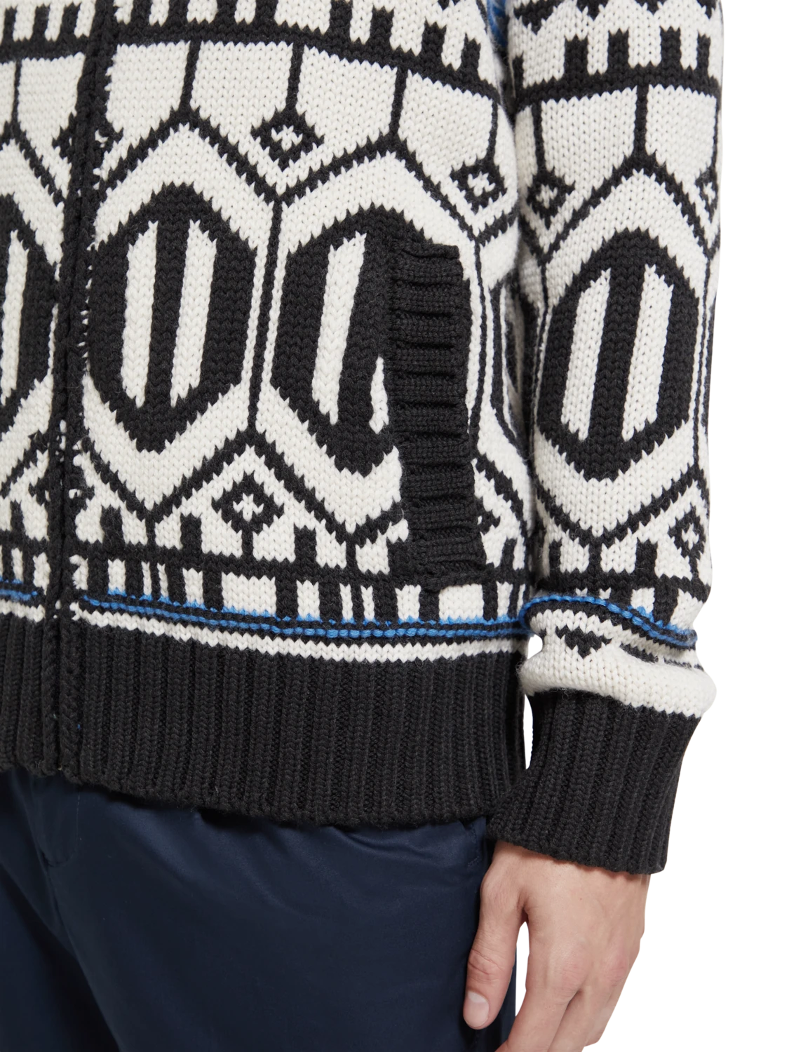 Scotch & Soda Chunky Zip-Thru Cardigan With Inner Jacket 17 Scotch & Soda Chunky Zip-Thru Cardigan With Inner Jacket - Image 15