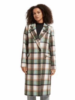 Scotch & Soda Green Check Single Breasted Coat -Scotch & Soda 174663 6887 MDL CRP 64ef012c f170 42b5 9483 569c570e0c2f