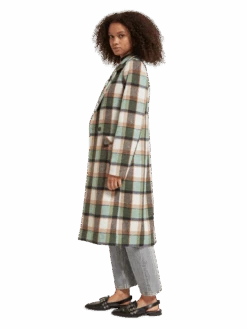 Scotch & Soda Green Check Single Breasted Coat -Scotch & Soda 174663 6887 MDL SDE 07c0a838 6aed 4d95 b960 f4b7bc487d54