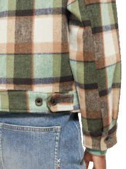Scotch & Soda Green Check Short Jacket -Scotch & Soda 174667 6887 MDL DTL2 7d00c478 4ff0 45f3 9bae e807ad1e96a4