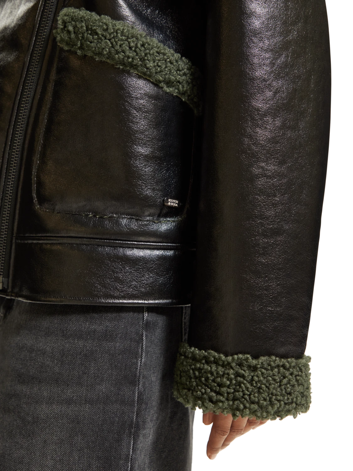 Scotch & Soda Faux Shearling Jacket 7 Scotch & Soda Faux Shearling Jacket - Image 5