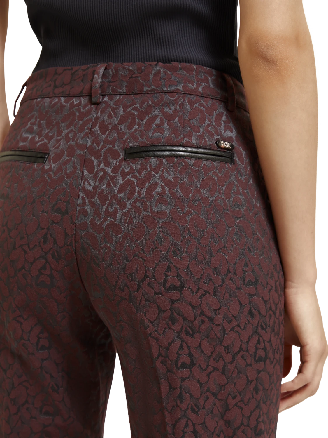 Scotch & Soda Lowry Mid Rise Leopard Jacquard Pant 7 Scotch & Soda Lowry Mid Rise Leopard Jacquard Pant - Image 5