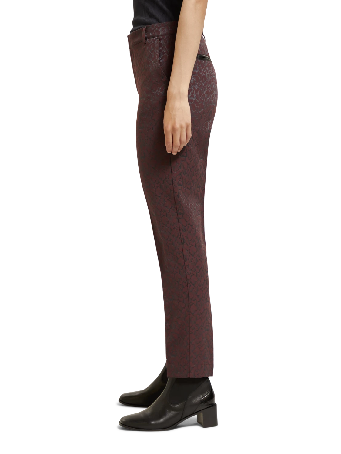 Scotch & Soda Lowry Mid Rise Leopard Jacquard Pant 6 Scotch & Soda Lowry Mid Rise Leopard Jacquard Pant - Image 4