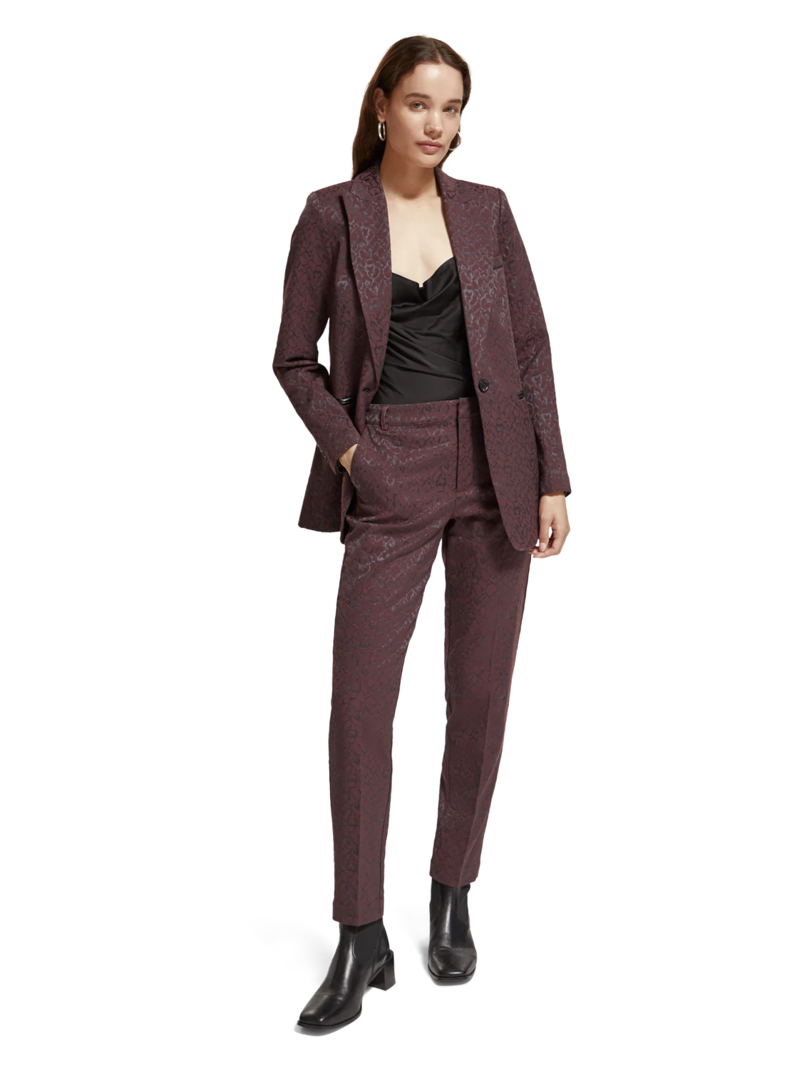 Scotch & Soda Lowry Mid Rise Leopard Jacquard Pant 4 Scotch & Soda Lowry Mid Rise Leopard Jacquard Pant - Image 2