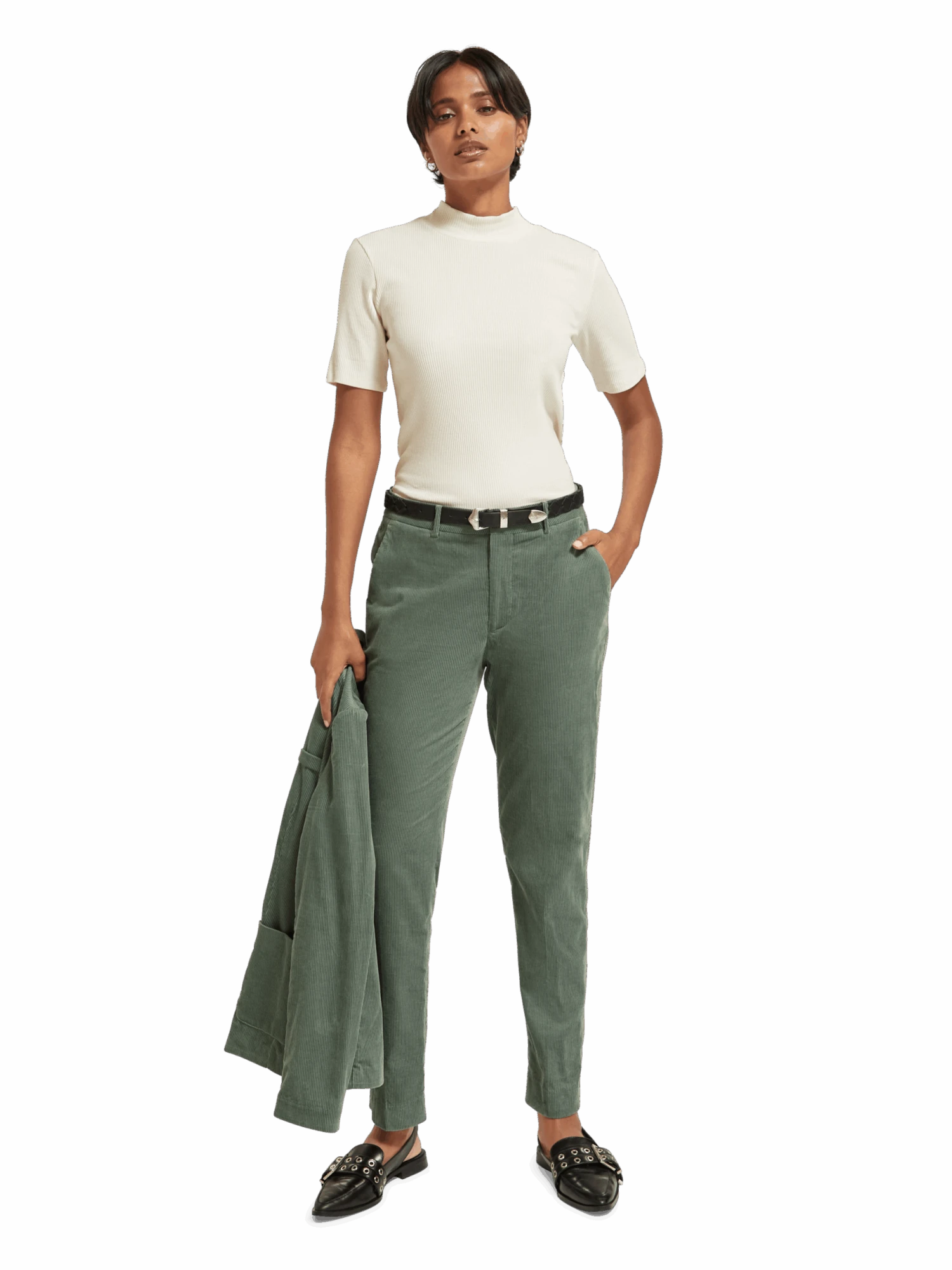 Scotch & Soda Lowry Mid Rise Slim Pant In Corduroy 4 Scotch & Soda Lowry Mid Rise Slim Pant In Corduroy - Image 2