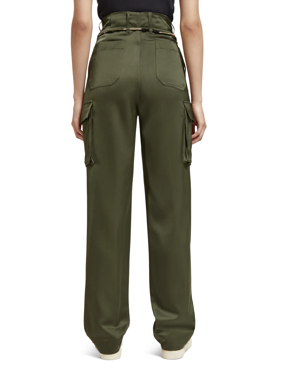 Scotch & Soda Faye High Rise Relaxed Tapered Leg Paper Bag Utility Pant 5 Scotch & Soda Faye High Rise Relaxed Tapered Leg Paper Bag Utility Pant - Image 3
