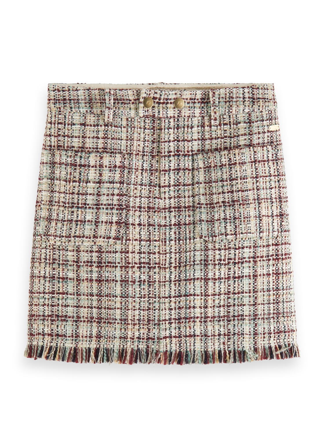 Scotch & Soda Boucle Tweed High Rise Mini Skirt 8 Scotch & Soda Boucle Tweed High Rise Mini Skirt - Image 6