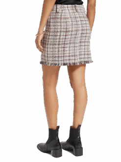 Scotch & Soda Boucle Tweed High Rise Mini Skirt 18 Scotch & Soda Boucle Tweed High Rise Mini Skirt -Scotch & Soda 174758 6841 MDL BCK 35517fdd cb6a 45be a243 037c30d99b0a