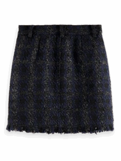 Scotch & Soda Boucle Tweed Check High Rise Mini Skirt 19 Scotch & Soda Boucle Tweed Check High Rise Mini Skirt -Scotch & Soda 174760 6842 BCK edd0bc87 9bce 4b08 aa24 d965a93416b2