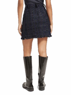 Scotch & Soda Boucle Tweed Check High Rise Mini Skirt 15 Scotch & Soda Boucle Tweed Check High Rise Mini Skirt -Scotch & Soda 174760 6842 MDL BCK d0d32506 9a7a 4872 82c5 b114902a7e68