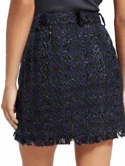 Scotch & Soda Boucle Tweed Check High Rise Mini Skirt 17 Scotch & Soda Boucle Tweed Check High Rise Mini Skirt -Scotch & Soda 174760 6842 MDL DTL2 e4bb2e26 ce0f 44df 9f62 cd000f46d227