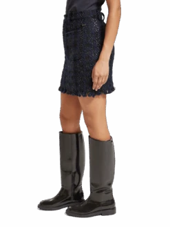 Scotch & Soda Boucle Tweed Check High Rise Mini Skirt 14 Scotch & Soda Boucle Tweed Check High Rise Mini Skirt -Scotch & Soda 174760 6842 NHD SDE b3c47a42 97ac 4916 9269 f574a3c63e79