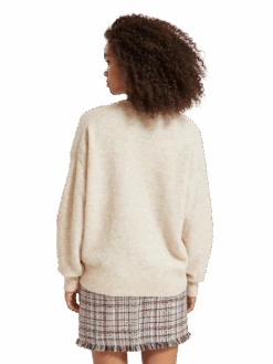 Scotch & Soda Fuzzy Crew Neck Pullover -Scotch & Soda 174787 0610 MDL BCK db7cb131 f778 43c8 8e70 f8fb91404b72