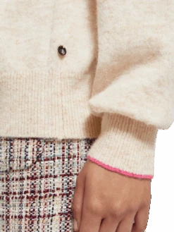 Scotch & Soda Fuzzy Crew Neck Pullover -Scotch & Soda 174787 0610 MDL DTL1 74812ff1 48b6 4855 b20d 25af4cffd9f0