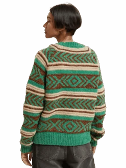 Scotch & Soda Metallic Fair Isle Pullover -Scotch & Soda 174796 6646 MDL BCK d5c798b5 95b1 45fd a9f5 452edbe765be