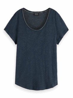 Scotch & Soda Glitter Melange T-Shirt -Scotch & Soda 174823 0002 FNT b917d638 ae5a 43bf 9a87 d73056cd9716