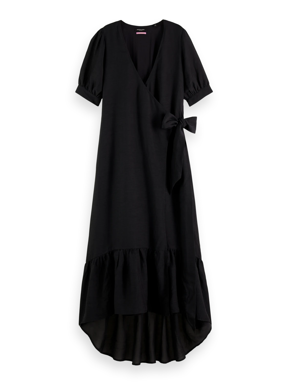 Scotch & Soda Short Sleeve V-Neck Midi Wrap Dress 3 Scotch & Soda Short Sleeve V-Neck Midi Wrap Dress